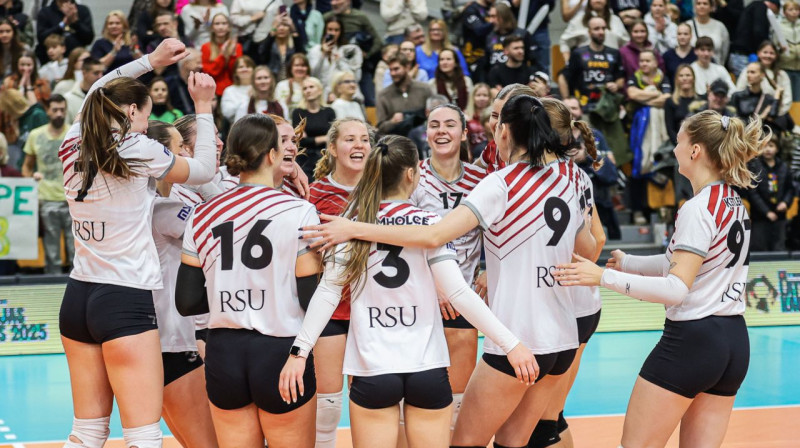 RSU volejbolistes. Foto: Artūrs Stiebriņš, LVF