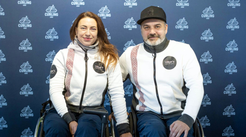 Poļina Rožkova, Agris Lasmans
Foto: Curling Lodz