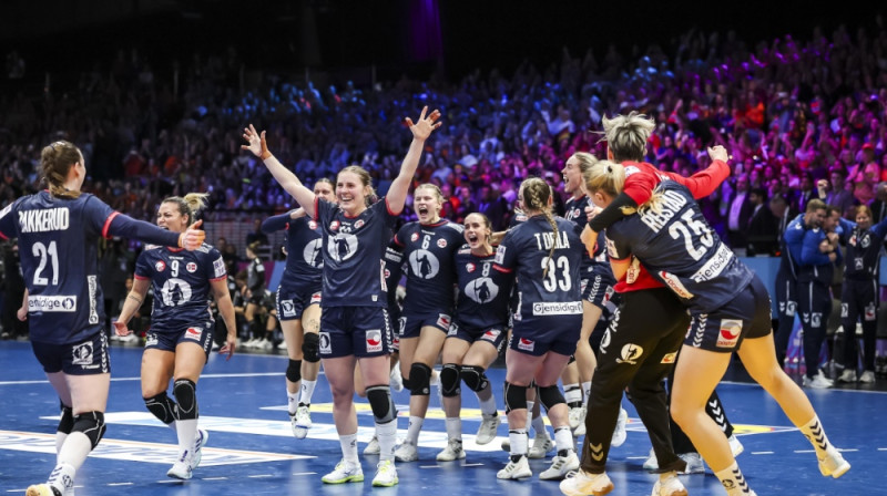 Norvēģijas handbolistes. Foto: EPA/Scanpix