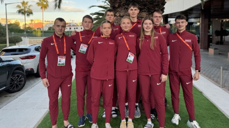 Latvijas komanda. Foto: LVS.