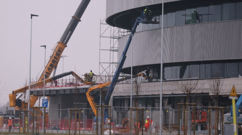 Milānas hokeja arēna. Foto: Reuters/Scanpix