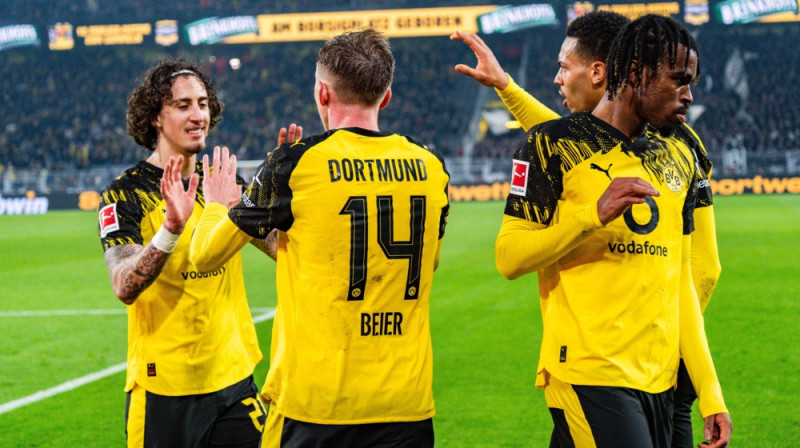 Dortmundes "Borussia" futbolisti. Foto: IMAGO/Scanpix