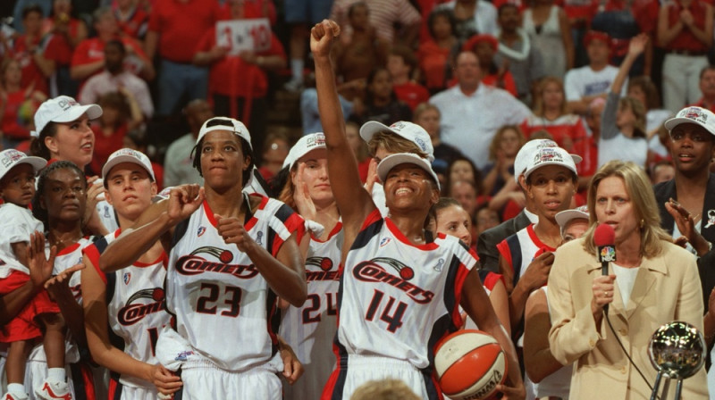 "Houston Comets" izcīnīja pirmos četrus WNBA titulus. Foto: WNBA