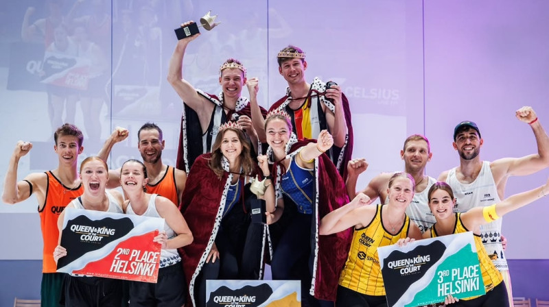 Helsinku pjedestāls. Foto: Queen & King of the Court / @teamcapogrosso