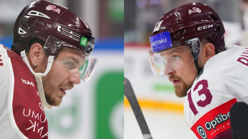 Miks Indrašis un Rihards Bukarts. Foto: Guntis Lazdāns/LHF