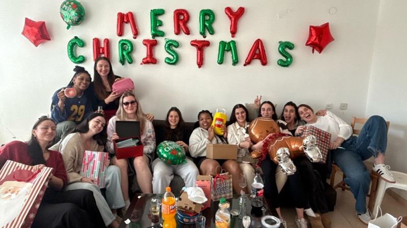 Paula Strautmane "Maccabi Ramat Gan" Ziemassvētku pasākumā