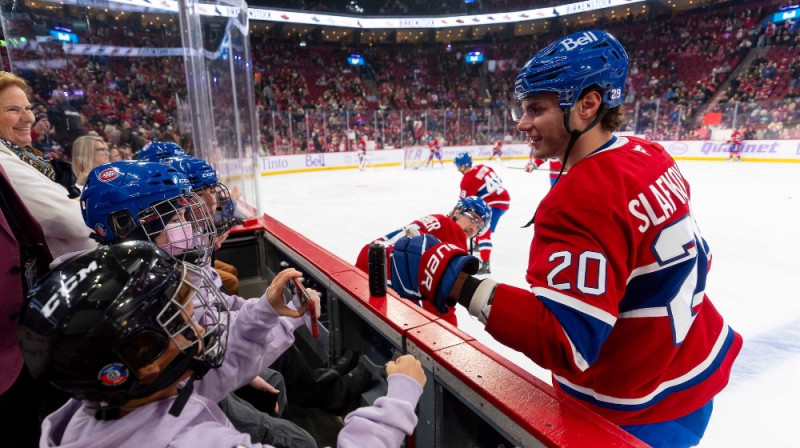 Jurajs Slafkovskis. Foto: Canadiens de Montréal
