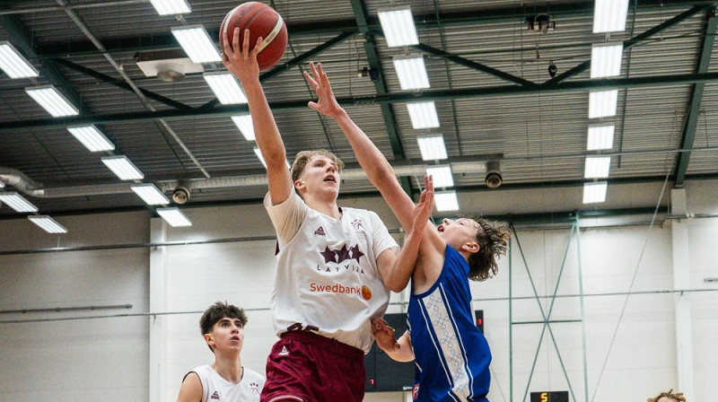 Epizode Latvijas un Somijas spēlē. Foto: LBS