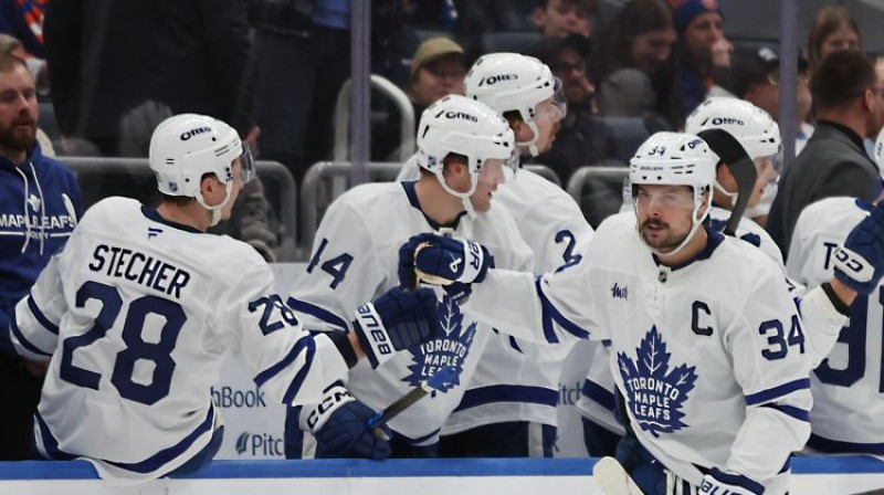 Toronto "Maple Leafs" kapteinis Ostons Metjūzs. Foto: AP/Scanpix