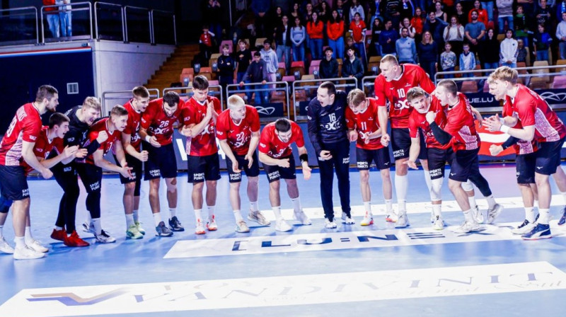 Latvijas handbola izlase. Foto: LHF