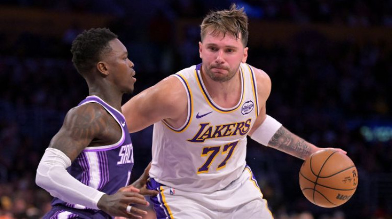 Deniss Šrēders pret Luku Dončiču. Foto: Imagn Images/Scanpix