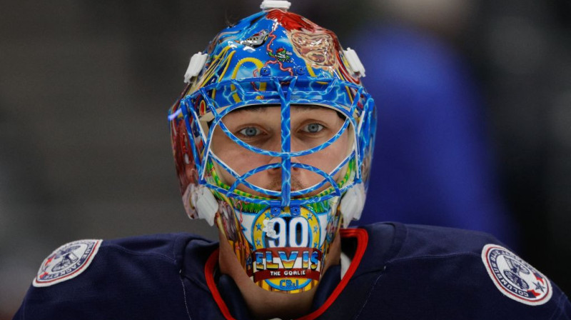 Elvis Merzļikins. Foto. AP. Scanpix
