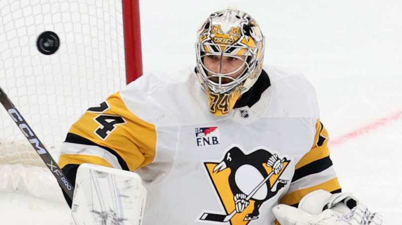 Stjuarts Skiners Pitsburgas vārtos. Foto. AP. Scanpix