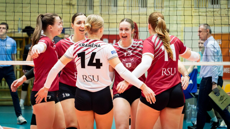 RSU volejbolistes. Foto: Margarita Vigule/Gorod.lv
