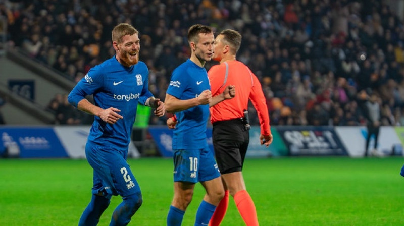 Aleksandars Filipovičs un Jānis Ikaunieks. Foto: FK RFS/Flickr