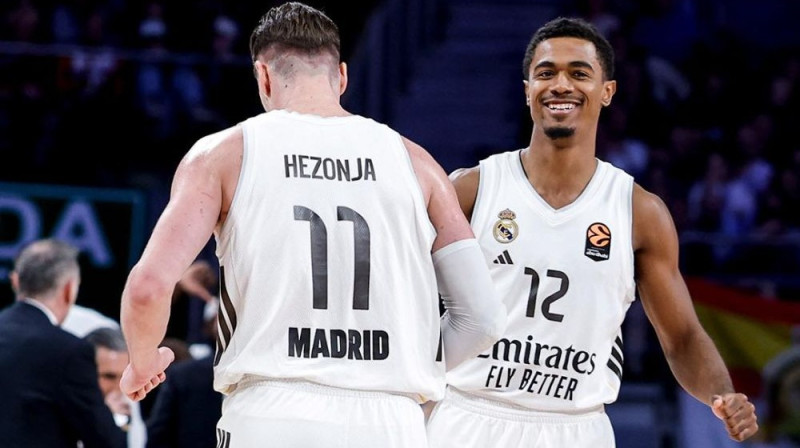 Teo Maledons un Mario Hezonja Foto: Real Madrid Baloncesto