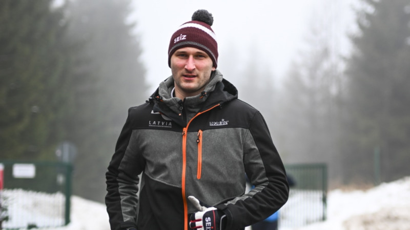 Bobsleja stūmējs Edgars Ungurs. Foto: LBSF