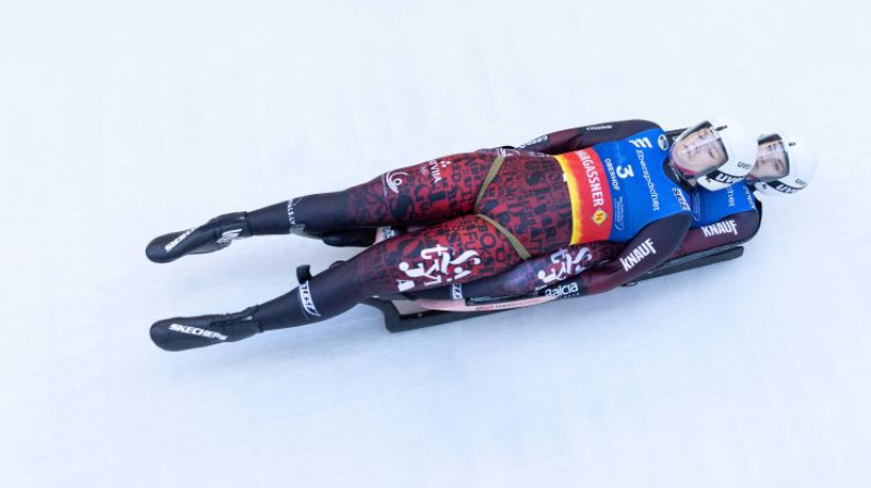 Anda Upīte un Madara Pavlova. Foto: imago/Michael Kristen/Scanpix