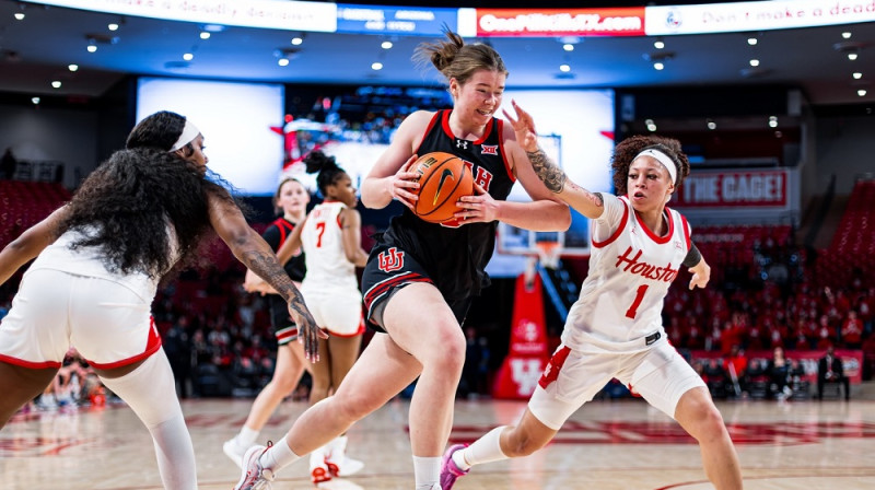 Evelīna Otto 2026. gada 17. janvārī Hjūstonā. Foto: Utah WBB
