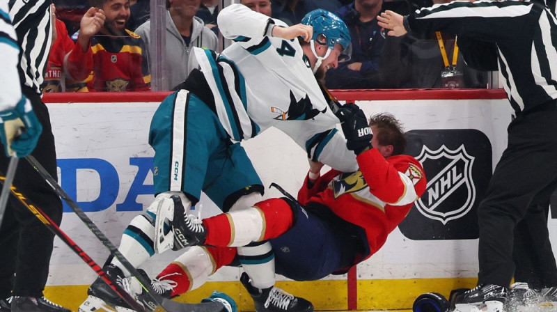 Uvis Balinskis pret Pavolu Regendu. Foto: AFP/Scanpix