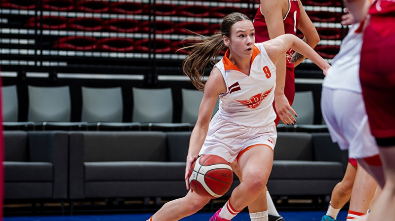 "TTT junioru" kapteine Līva Hermane 2025. gada 8. novembrī. Foto: Renārs Koris