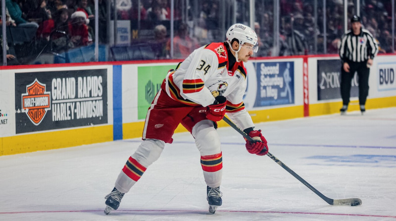 Eduards Tralmaks. Foto: Grand Rapids Griffins
