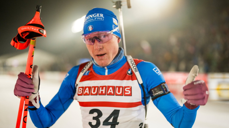 Itālijas kvarteta pārstāvis Lukass Hofers. Foto: Svoboda/IBU