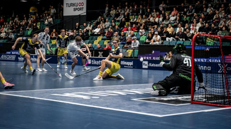 Sandijs Gabriels Siliņš (#41) darbībā, foto: ainesmedia