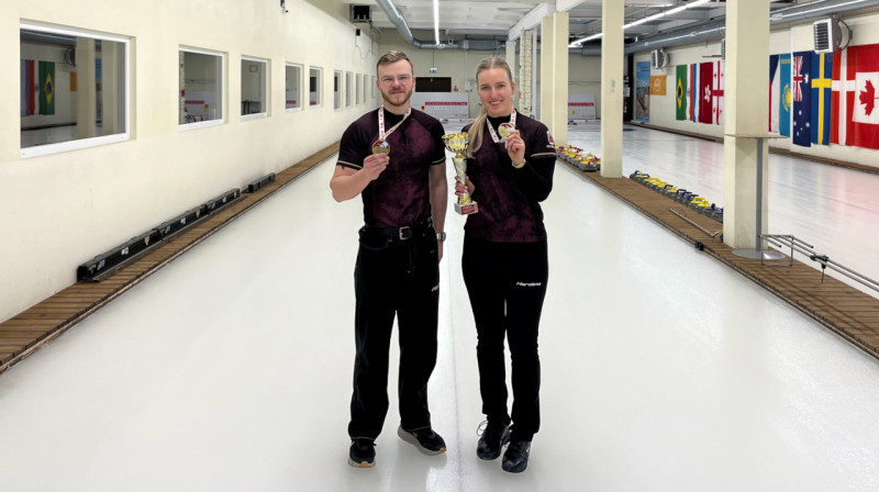 Katrīna Gaidule/Roberts Reinis Buncis
Foto: Latvijas Kērlinga asociācija