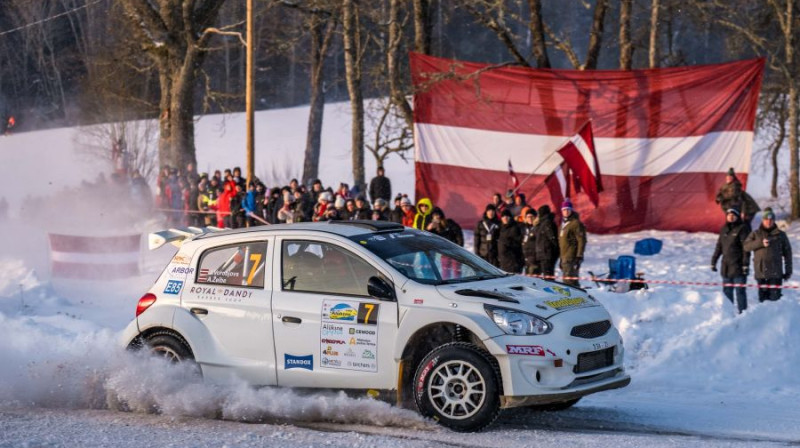 Vorobjovs/Žeibe. Foto: Raimonds Volonts, Latvijas rallija čempionāts