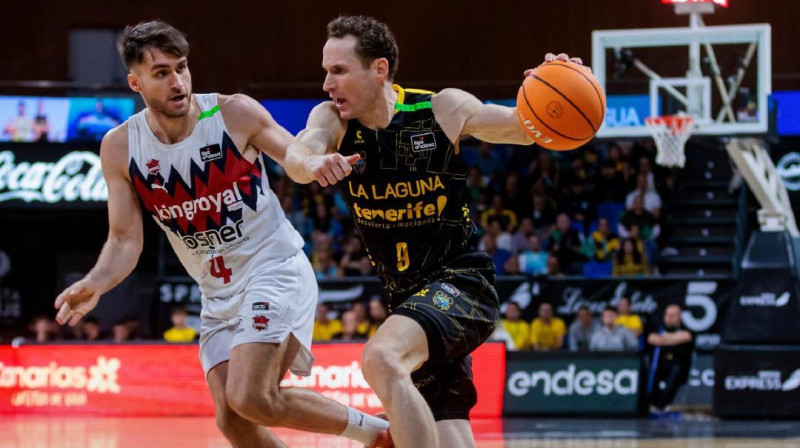 Marselinju Uertass uzbrukumā. Foto: Club Baloncesto 1939 Canarias