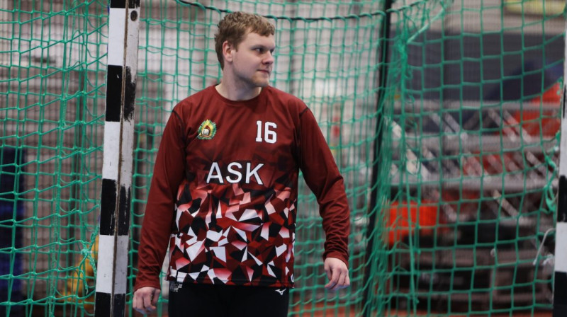 "ASK/MSĢ" vārtsargs Ilvars Reinholds. Foto: Ritvars Raits