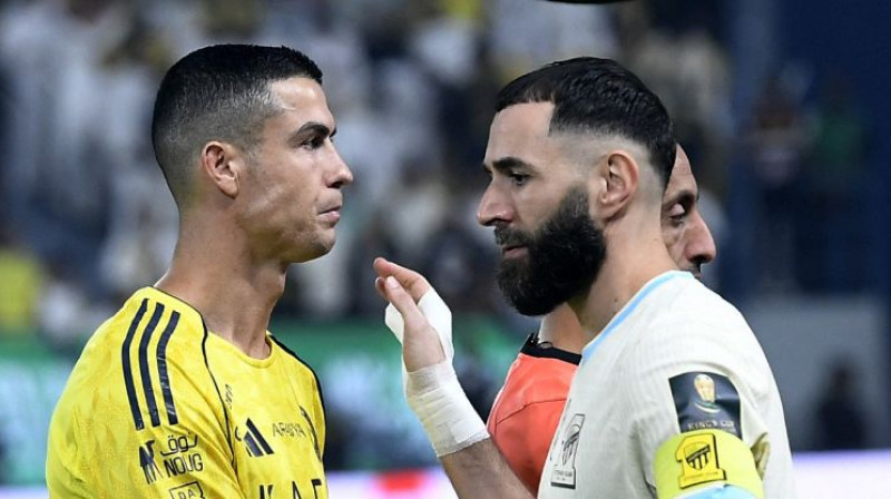 Krištianu Ronaldu un Karims Benzemā. Foto: Reuters/Scanpix