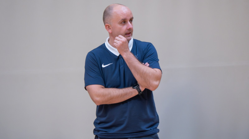 "Līvānu" galvenais treneris Edgars Cimars. Foto: RSU