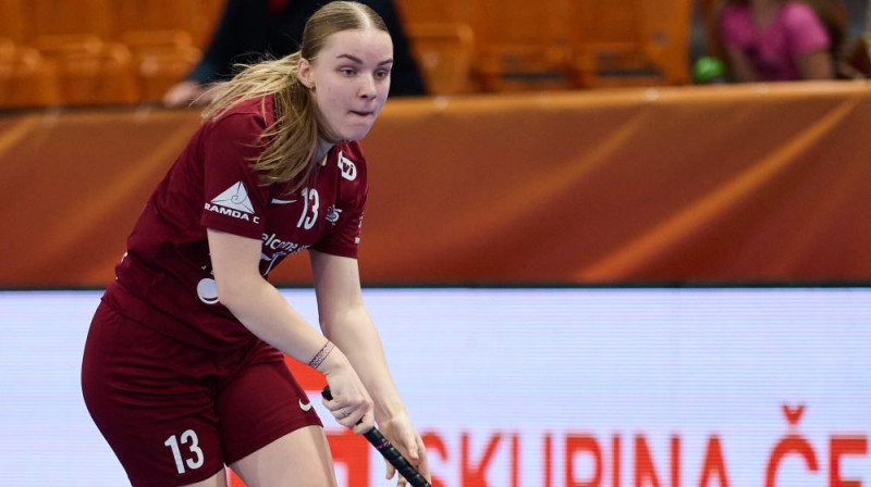 Olīvija Jarohoviča spēles ievadā izvirzīja vadībā latvietes, foto: Matyas Klapa, IFF
