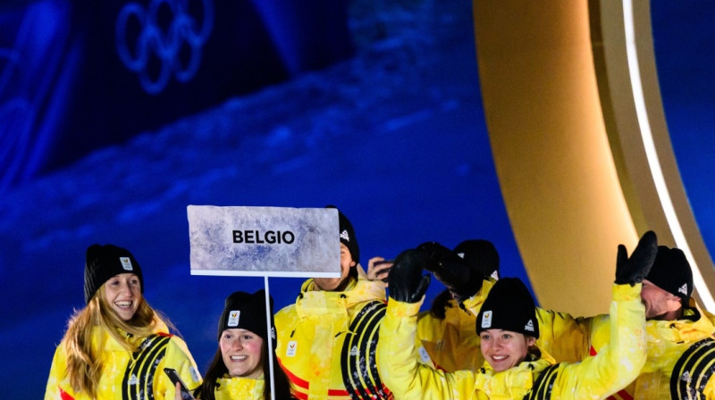 Beļģijas olimpiešiem nācās iztikt bez karognesēja. Foto: Team Belgium