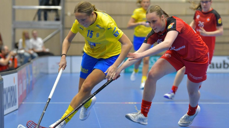 Epizode no Šveices un Zviedrijas izlašu tikšanās, foto: Dieter Meierhans