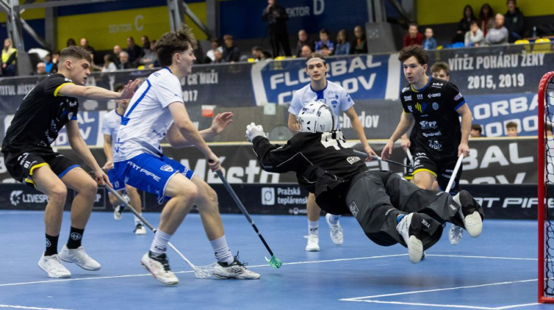 Epizode no "Fat Pipe Florbal Chodov" un "FBC Ostrava" spēles, foto: Matěj Pašek, Fat Pipe Chodov