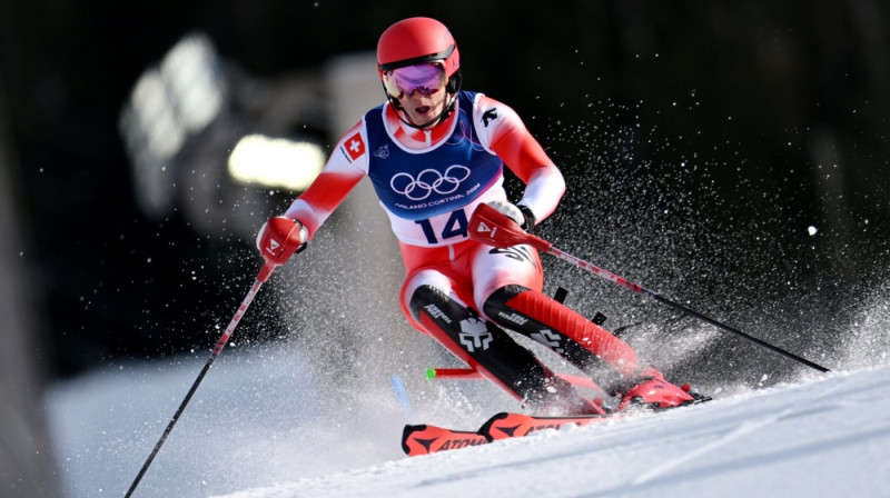Tangī Nefs slalomā. Foto: AP/Scanpix