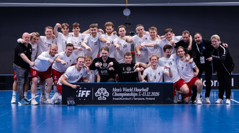 Dānijas izlase kvalificējusies finālturnīram, foto: Floorball Frames, IFF