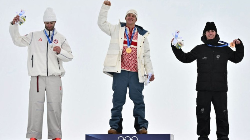 Slopstaila sacensību medaļnieki Foto: AFP/Scanpix