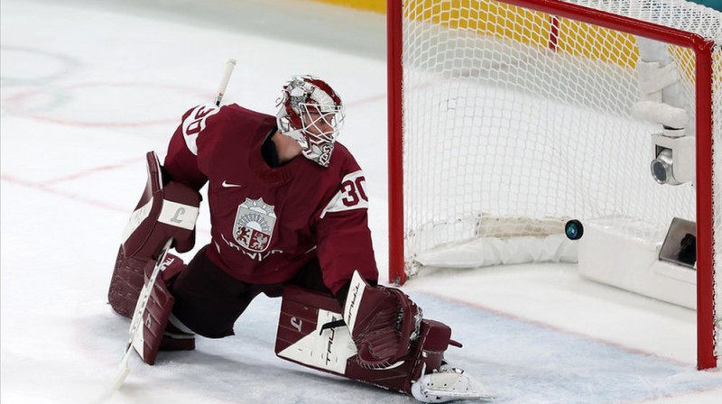 Elvis Merzļikins Foto: Romāns Kokšarovs/LOK