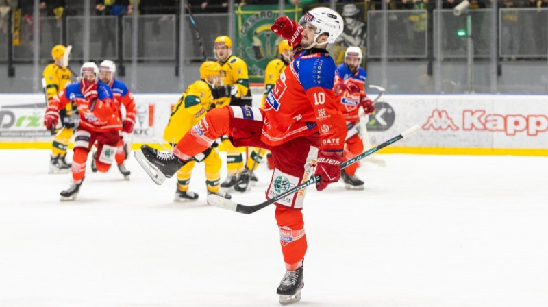 Emīls Ģēģeris. Foto: Lukáš Bajgar/HC Poruba