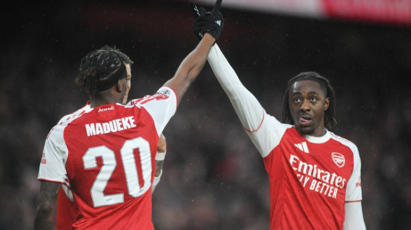 Noni Madueke un Ebereči Eze. Foto: imago/Colorsport/Scanpix