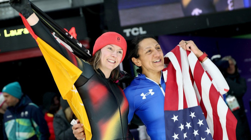 Elana Meiersa-Teilore un Laura Nolte, Foto: Andrea Solero/ANSA-EPA/Scanpix
