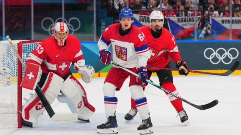 Šveice pret Čehiju. Foto: IIHF