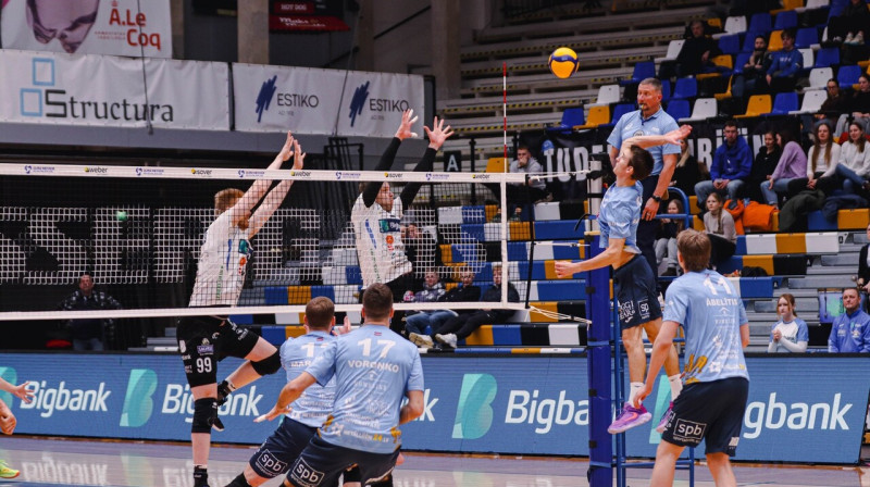 Mirklis "Bigbank" un Daugavpils "Ezerzemes" cīņā Tartu. Foto: Bigbank Tartu