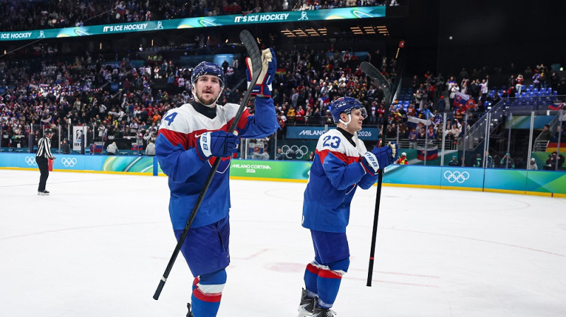 Pavols Regenda un Adoms Liška 2026. gada 18. februārī. Foto: ZUMA press/Scanpix