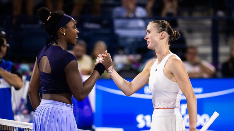 Koko Gofa un Elina Svitoļina. Foto: Jimmie48 / WTA