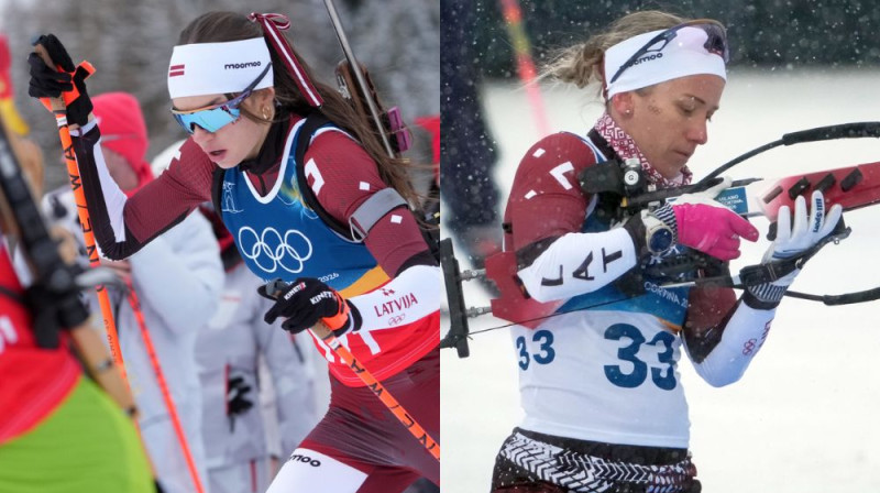 Estere Volfa un Baiba Bendika. Foto: Romāns Kokšarovs/LOK un Edijs Pālens/LOK/LETA